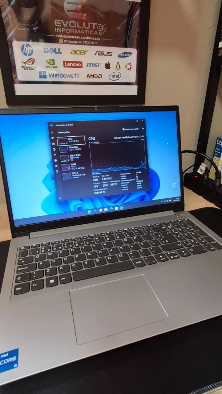 Notebook Lenovo i5 SSD 512GB 8GB com garantia e brindes! - Foto 2