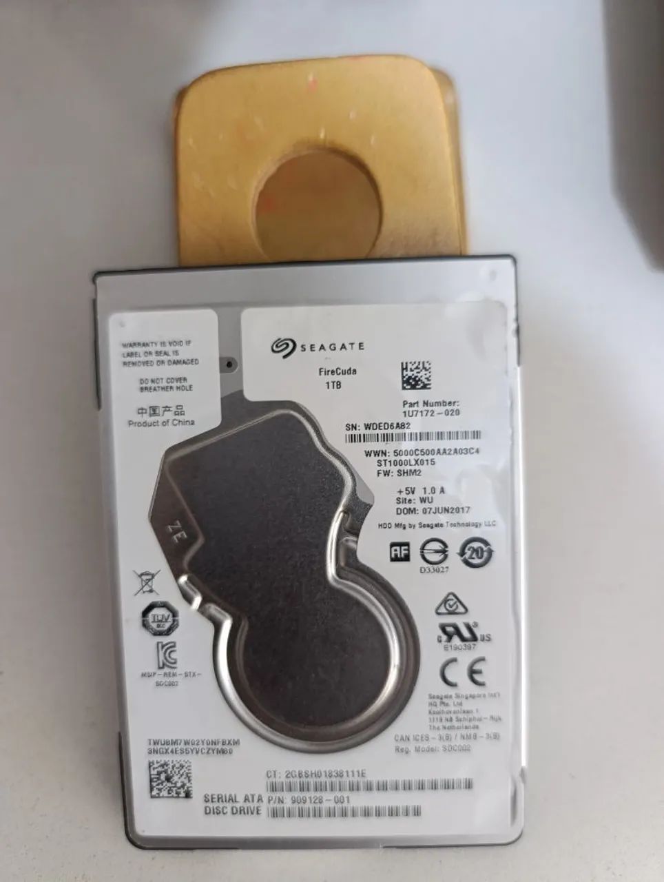 HD 1Tb 2,5" Seagate em excelente estado