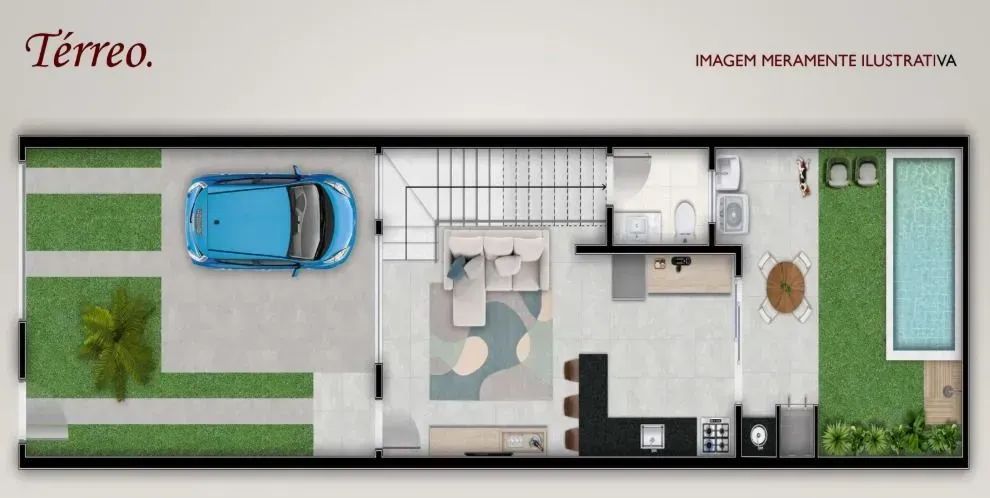 CASA COCAL DUPLEX - 3 QUARTOS/SUITE/PISCINA - Foto 4