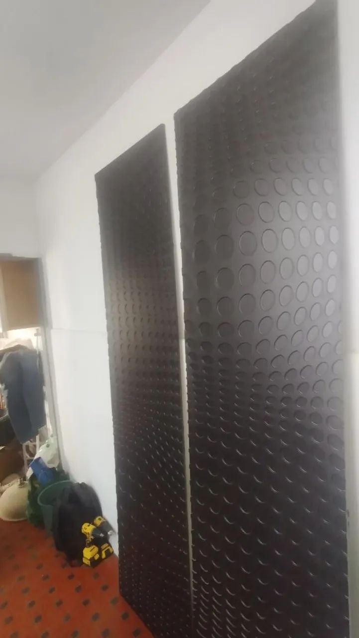 Painel MDF Decorativo 3D Moeda Preto 2,43x1,20m - Fixação Velcro - Foto 6