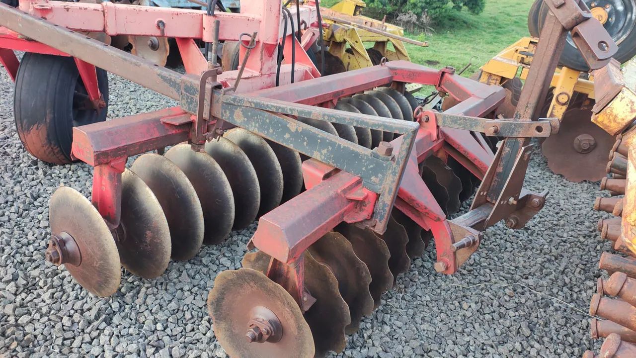 Grade niveladora 32 discos trator 