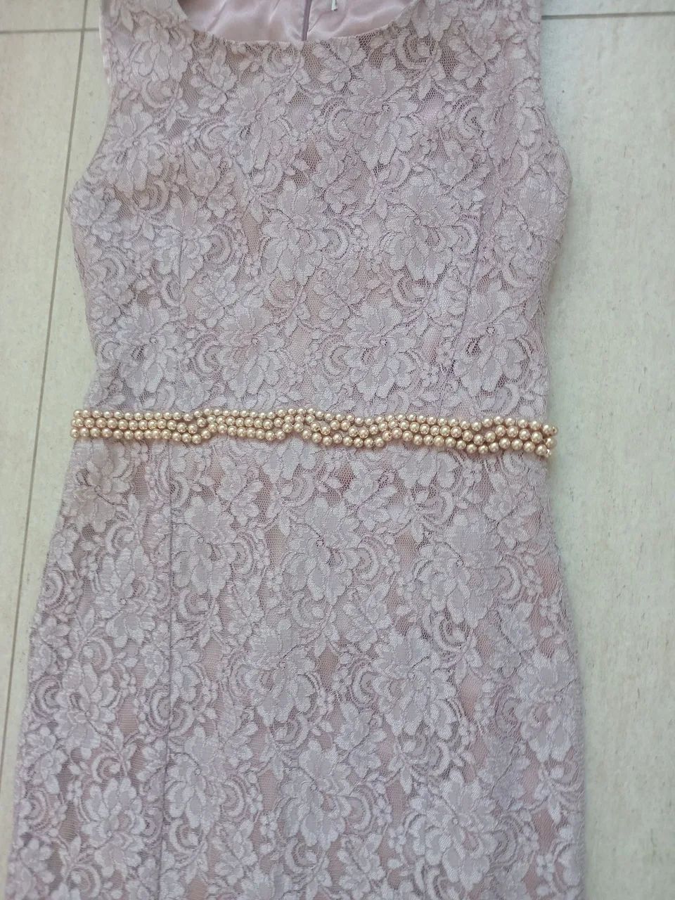 Vestido  longo  de renda para festa - Foto 2