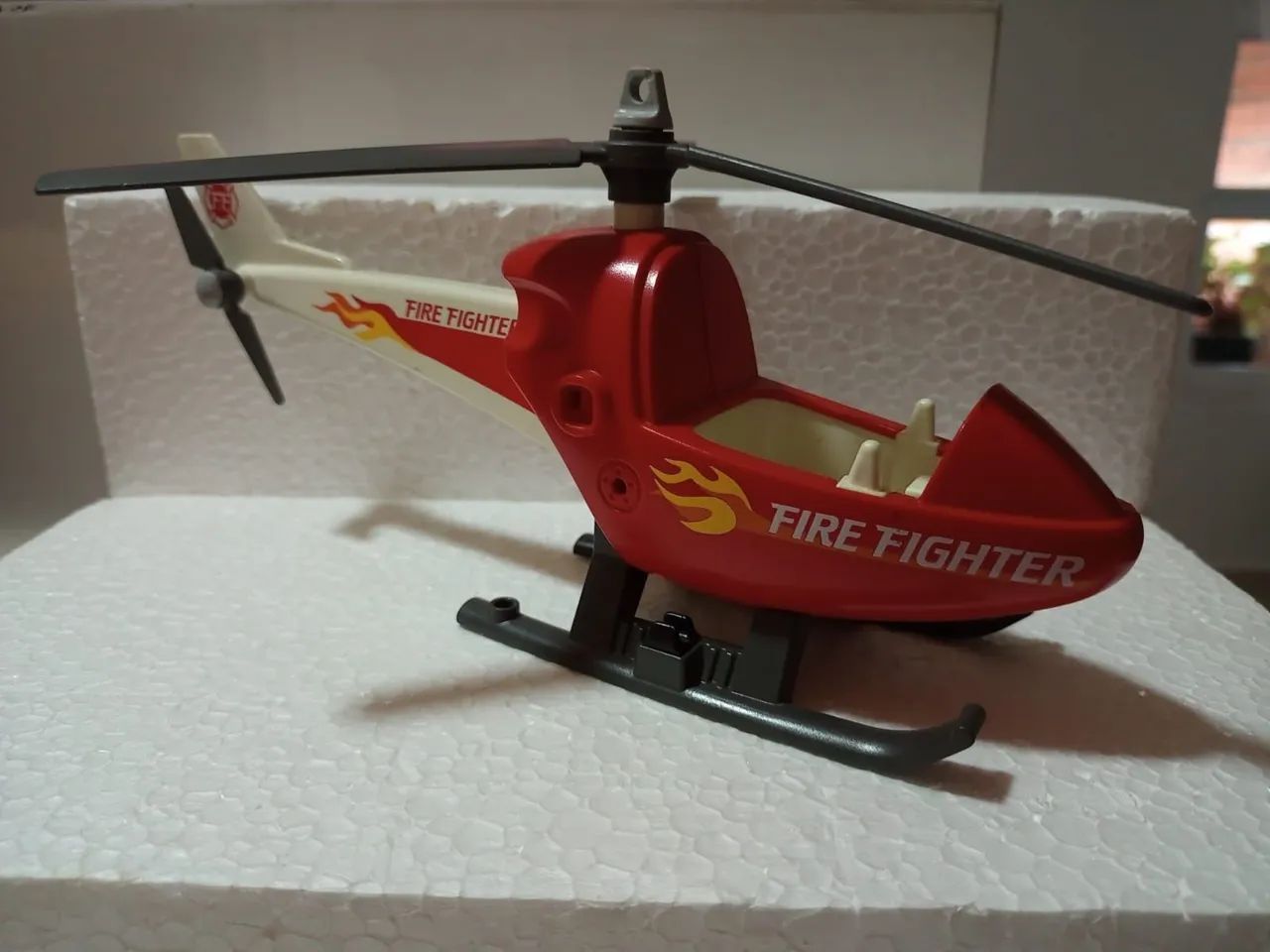 Helicóptero e Moto playmobil fire fighter - Foto 3