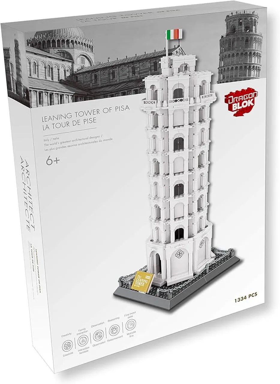 Bloco de montar Torre de Pisa