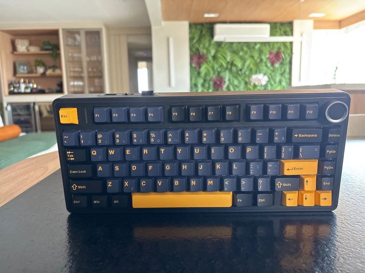 Aula F75 Teclado mecânico switch cinza