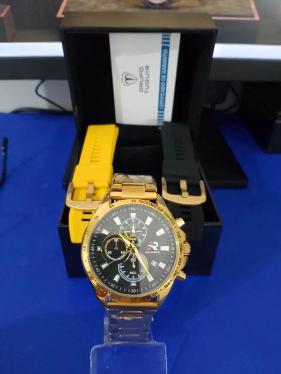 Relógio Masculino Roaris  Dourado