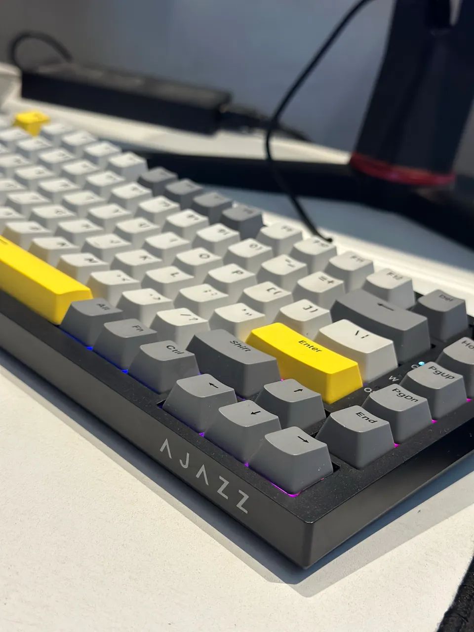 Teclado AJAZZ AK820 | Switch Yellow Mecânico + Caixa - Foto 4