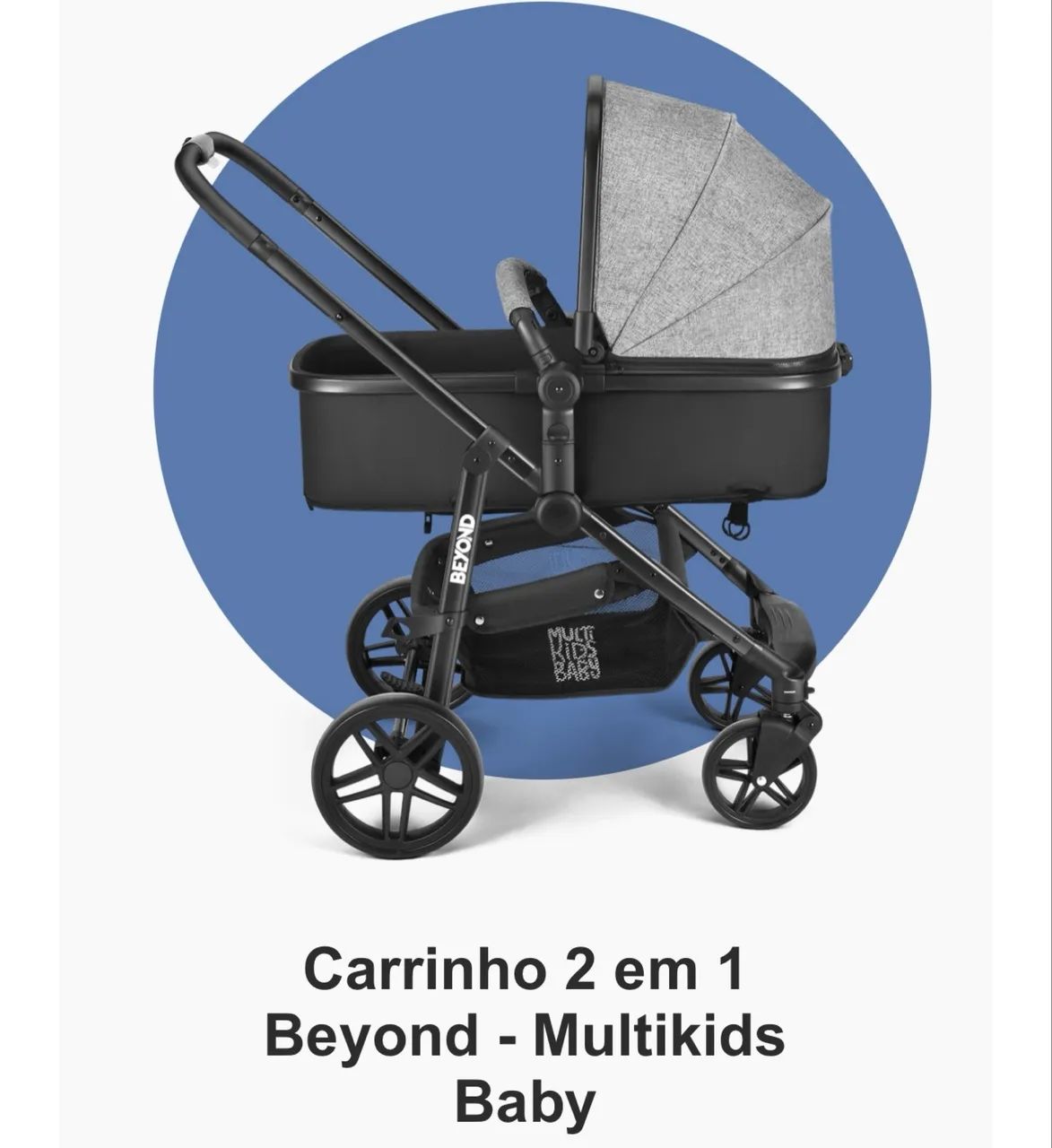 Carrinho 2 em 1 multikids baby  - Foto 2