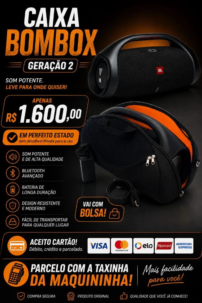 Caixa som bombox geração 2