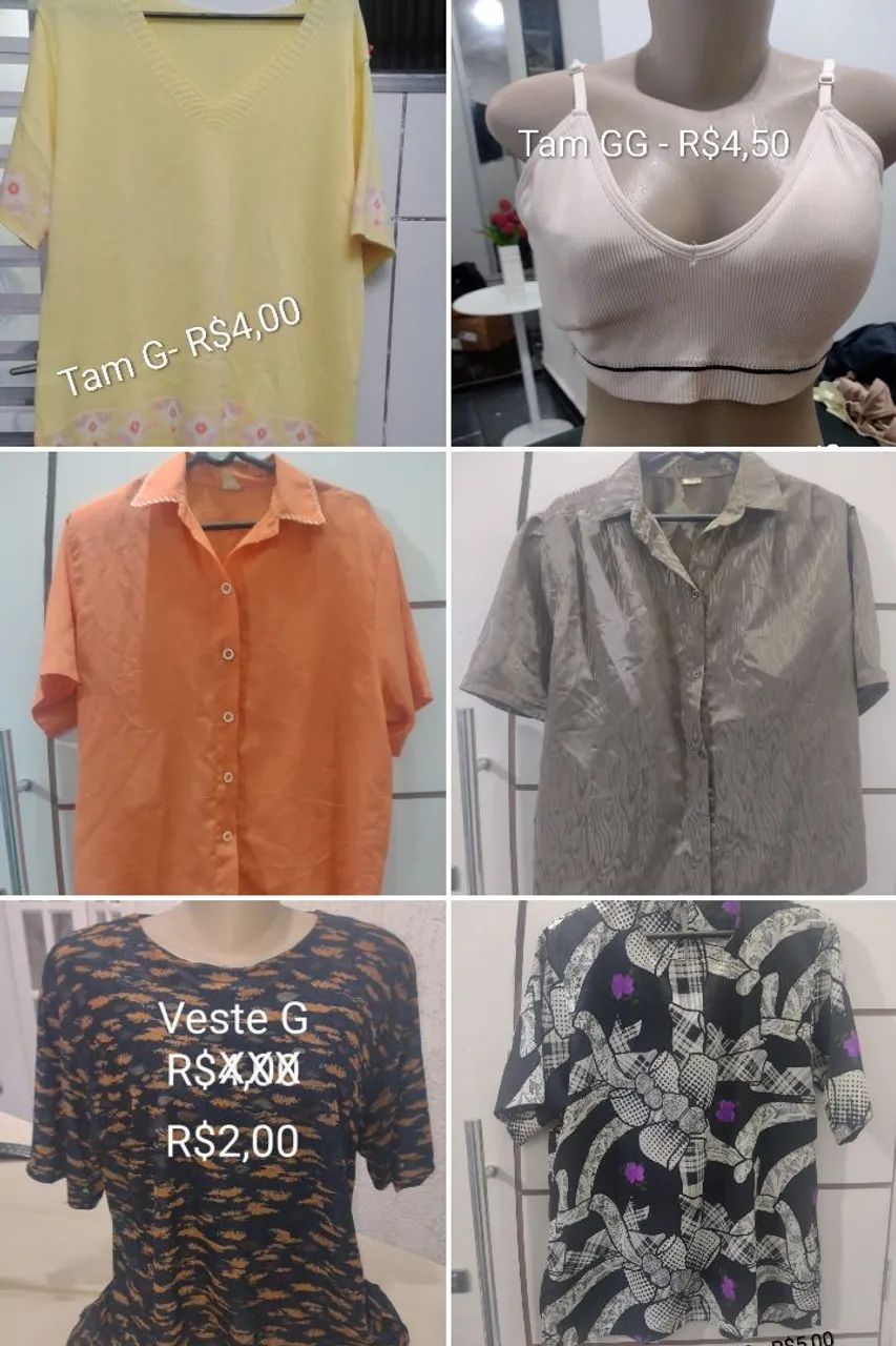 Blusas femininas - R$3,00 a peça  - Foto 2