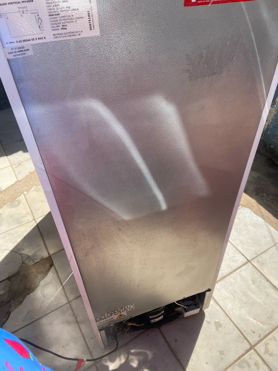 Freezer vertical Philco 