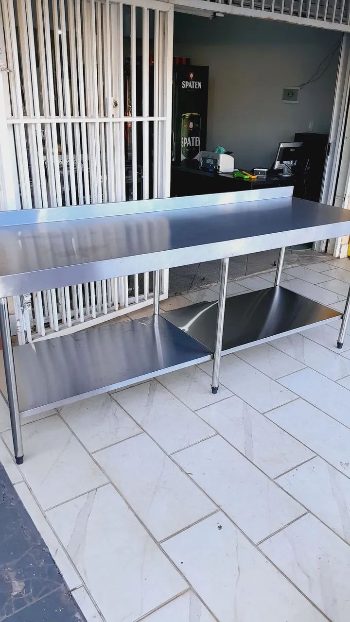 Bancada de inox 220x70  - Foto 5