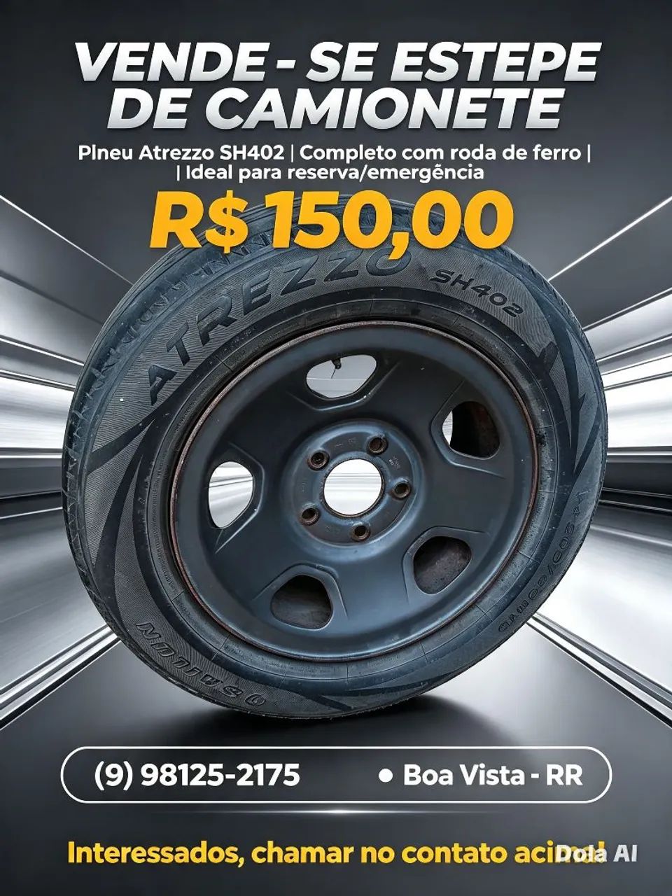 Been. Com arogue de ferro para camionete step