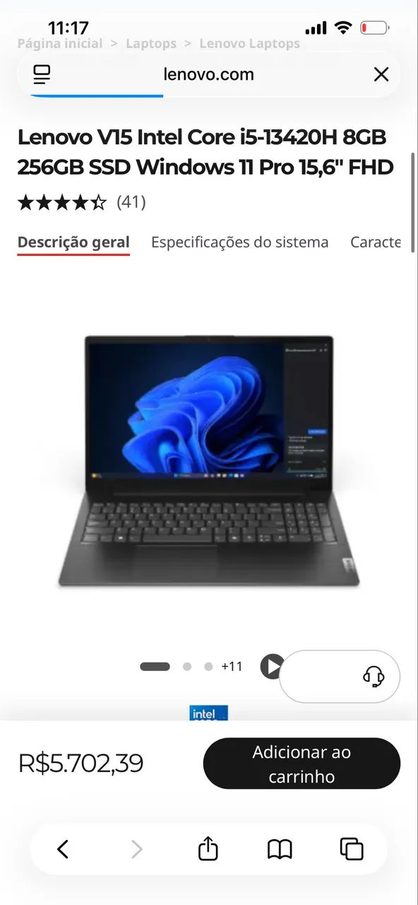Notebook Lenovo V15 GeForce Nvidia - Foto 5