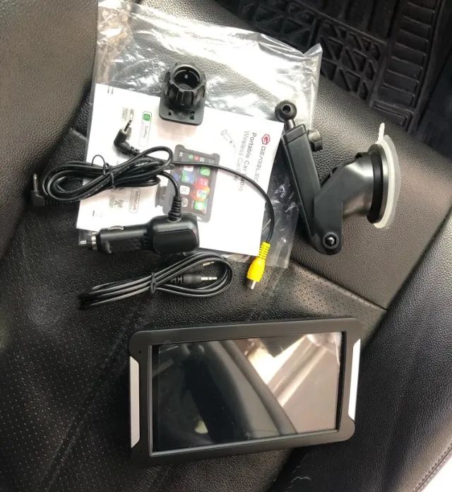 Multimídia Portátil USB Bluetooth Carplay 7 polegadas - Foto 4