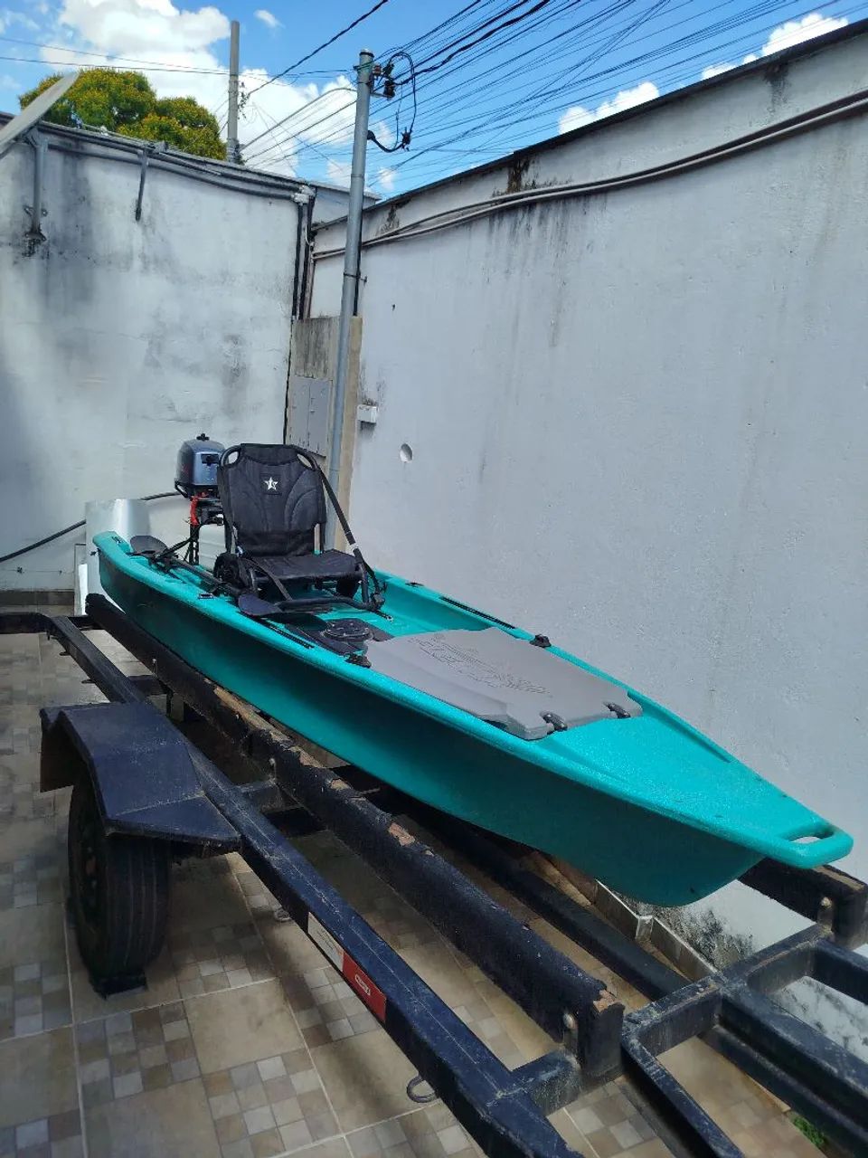 Caiaque Flecha + motor Hidea 5hp - Foto 2