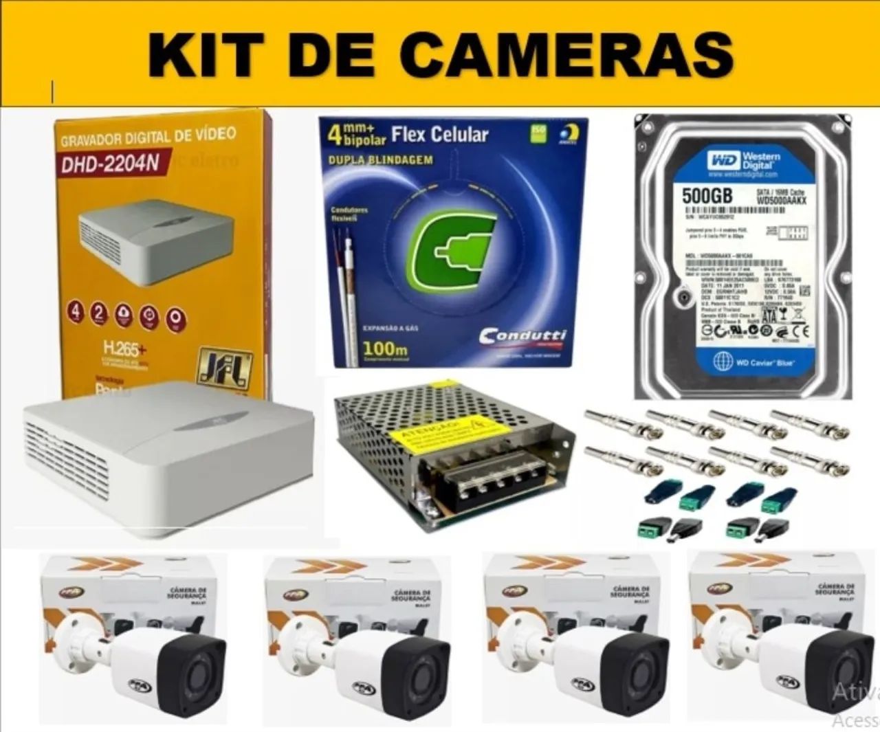 Kit de cameras FullHD 