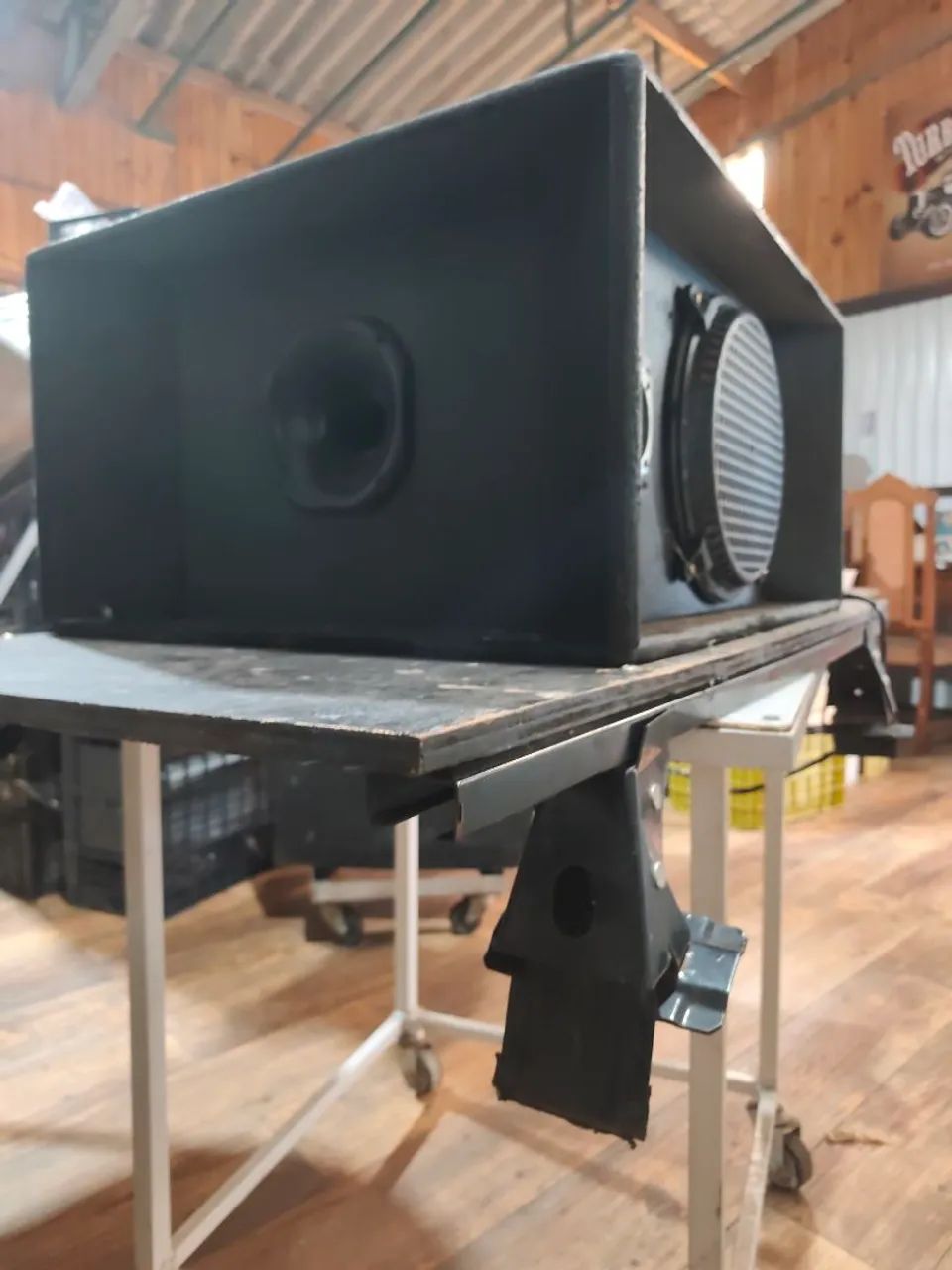 Caixa Som e Módulo Propaganda Quadrilatera 10 Polegadas Sturdy com modulo e rack<br> - Foto 3