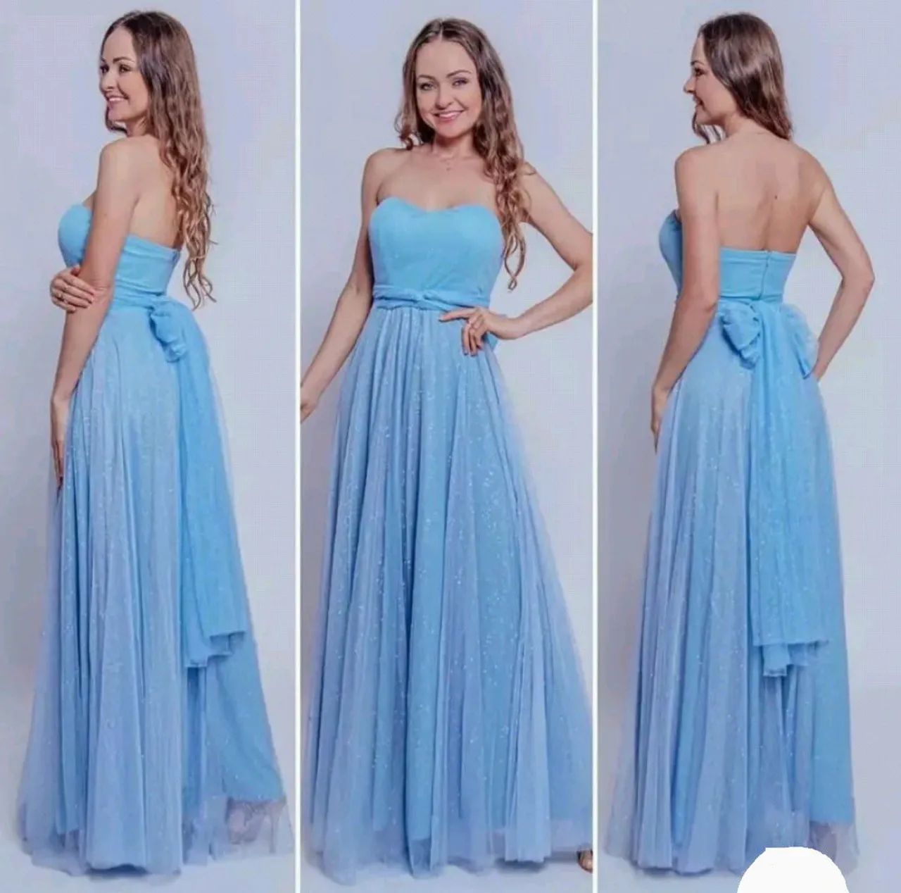 Vestido festa azul serenity - Foto 3
