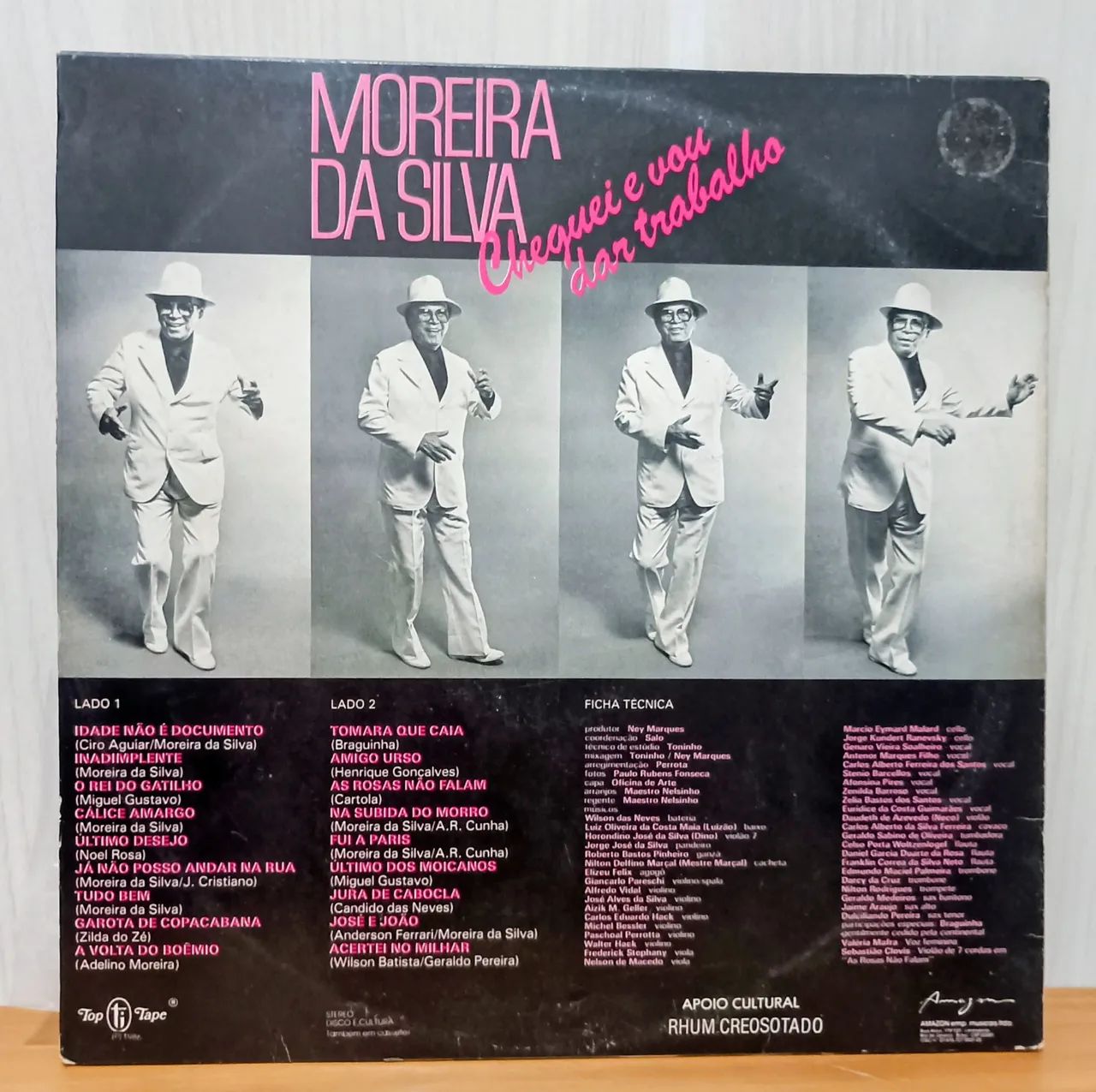 Moreira da Silva. Cheguei e vou dar trabalho. Disco de vinil. - Foto 2