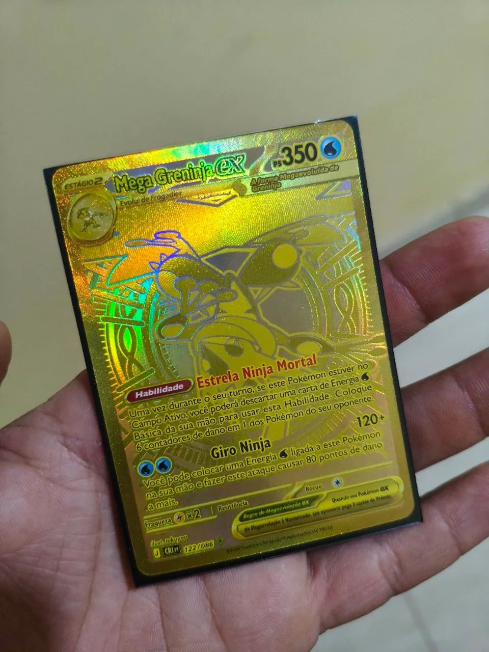 Mega greninja EX dourado
