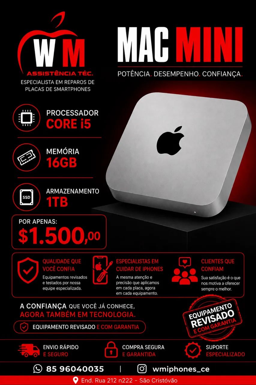 Mac Mini core i5 - Computadores e Desktops - Jangurussu, Fortaleza