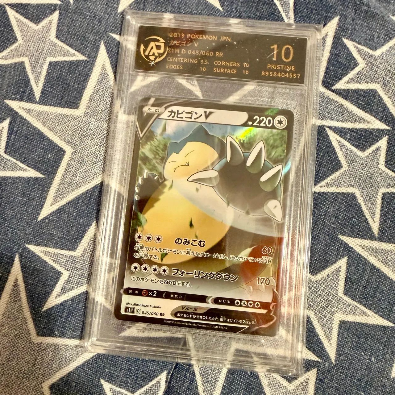 Carta Graduada Pokémon RPA 10 - Snorlax V, JP