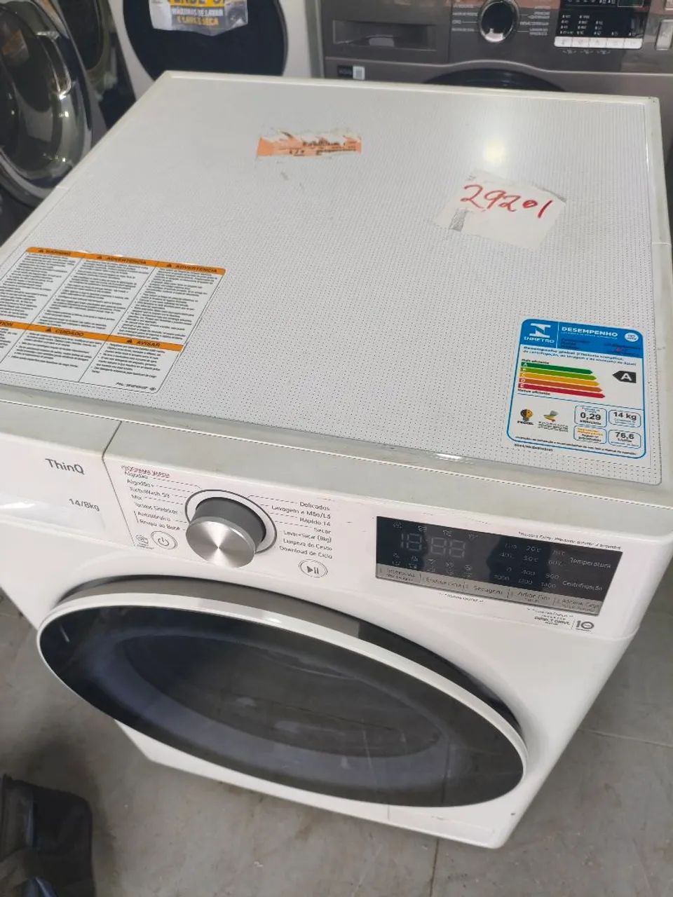 Lava e seca LG 14kg 110v NOVA - Foto 2