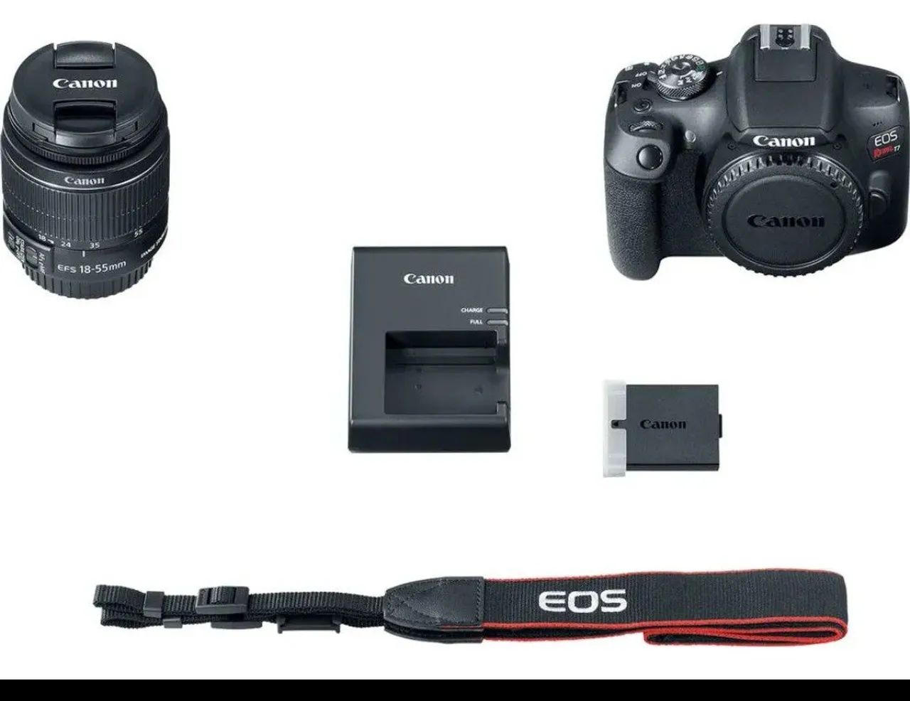 Câmera fotográfica Cânon Rebel T7+ com Lente EF 75-300mm - Foto 4