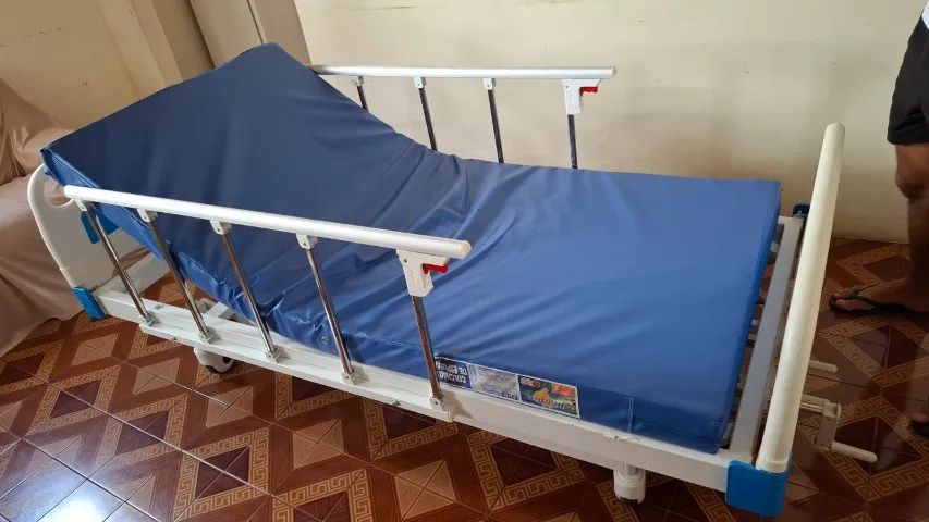 CAMA HOSPITALAR 3 MOVIMENTOS + COLCHÃO - Foto 2
