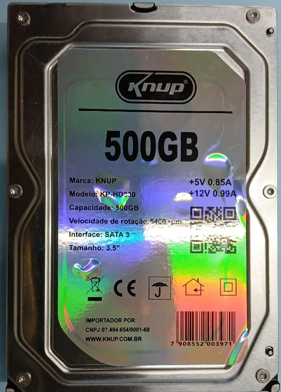 HD Knup 500 GB DVR/CFTV