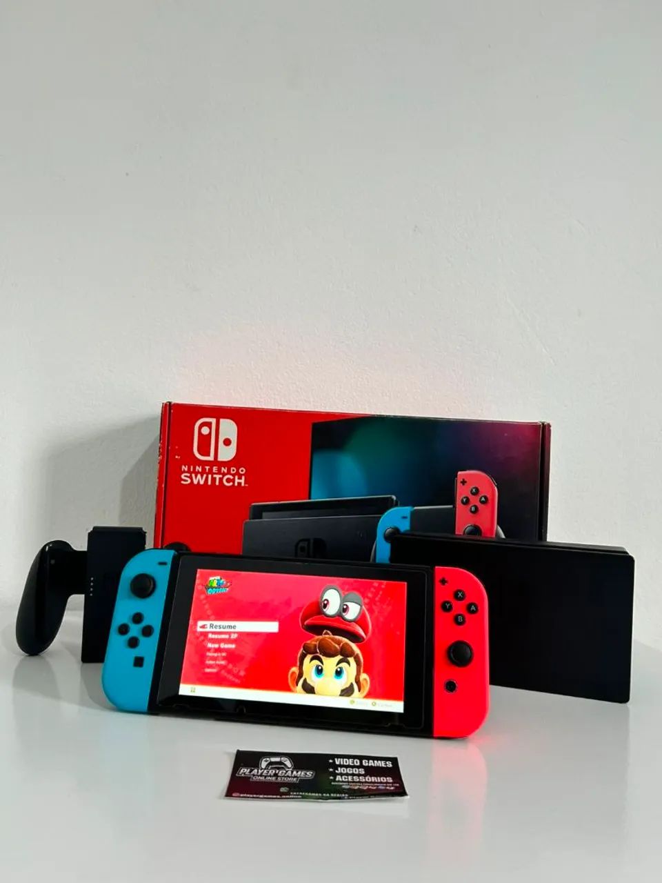 Nintendo Switch DESBLOQUEADO! COMPLETO!! (Aceito Cartão)