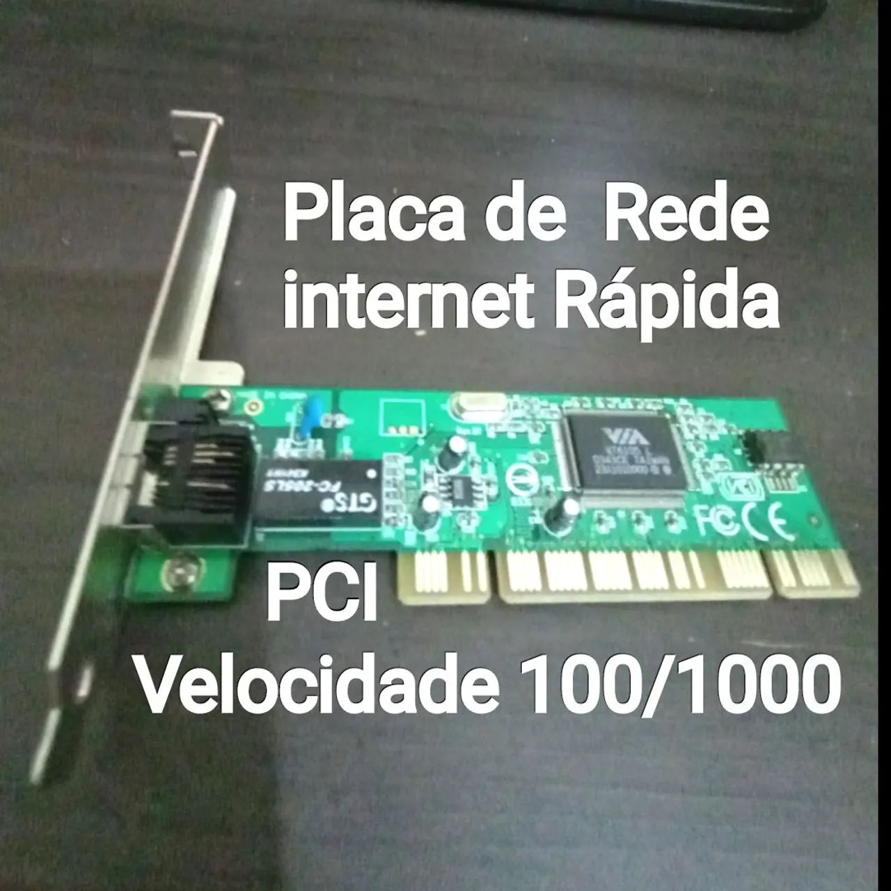 Placa de Rede internet Rápida PCI 100/1000 - Foto 2