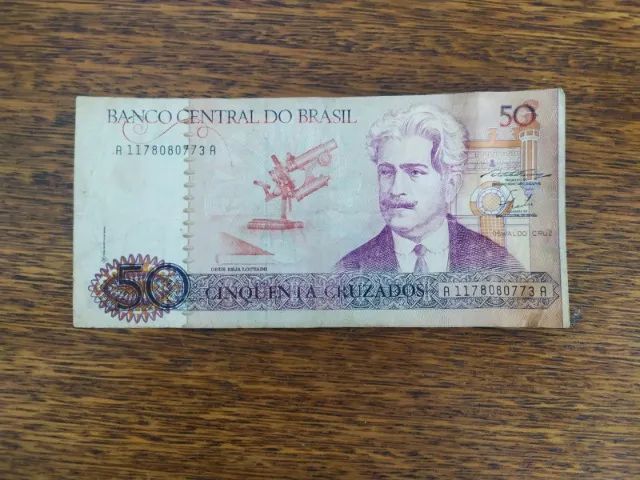 Nota Antiga De Cinquenta Cruzados