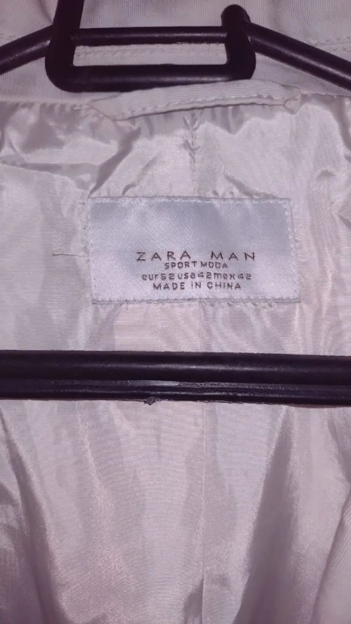 Blazer de Traje 100% Linho Bege Claro Zara - Foto 3