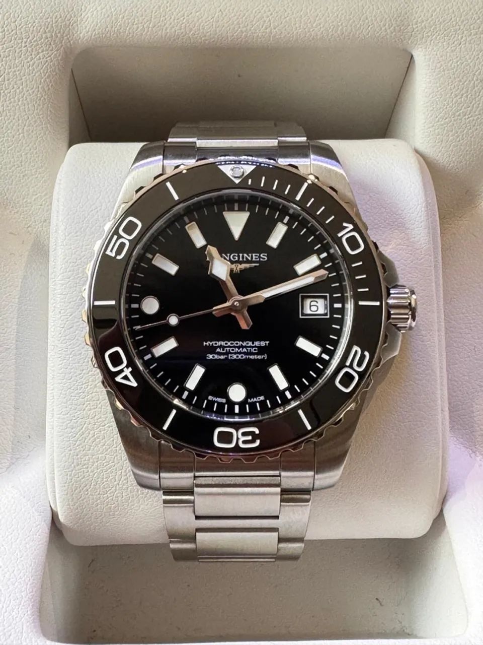 Longines Hydroconquest Preto 2026 39mm