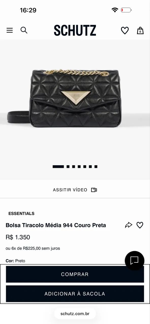 BOLSA SCHUTZ NOVA OPORTUNIDADE