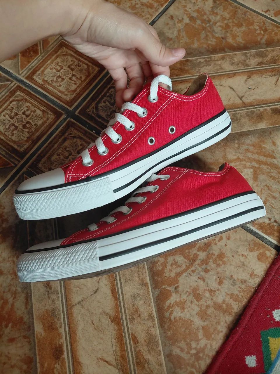 Tênis All Star vermelho 37 - Foto 2