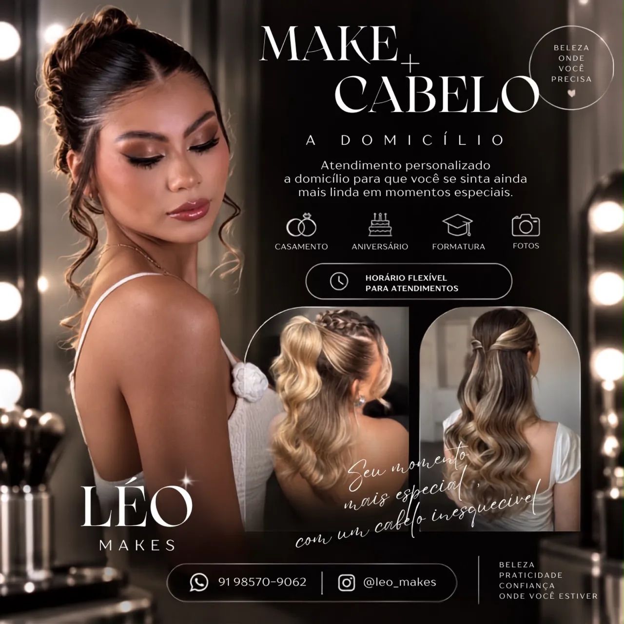 Make + cabelo a domicílio 