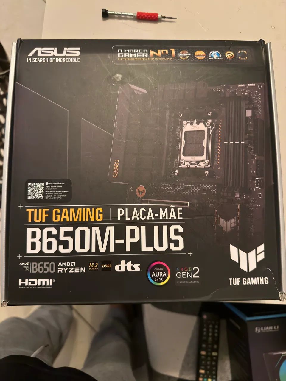 B650M Plus AM5 com caixa - Foto 2