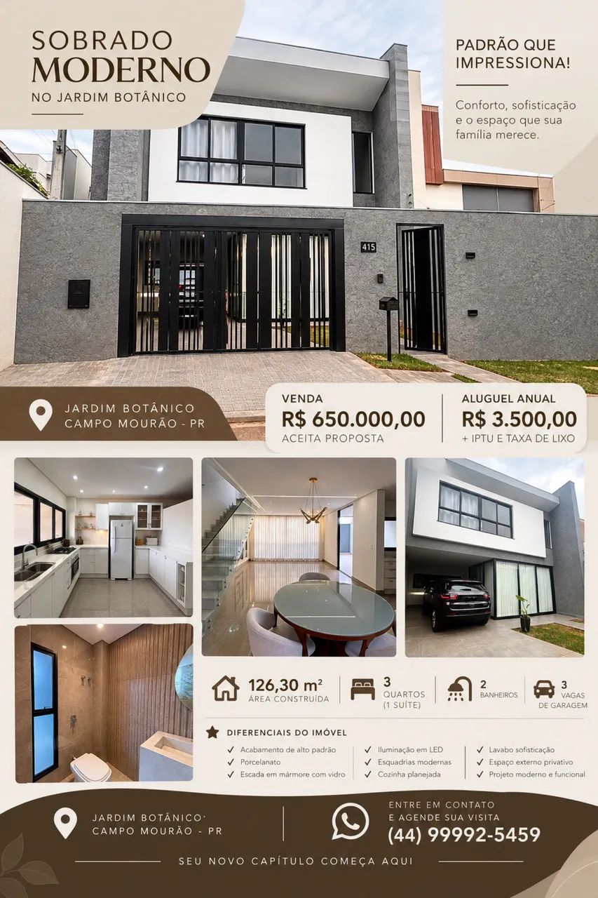 Sobrado Alto Padrão - Aluguel / Venda  - Foto 4