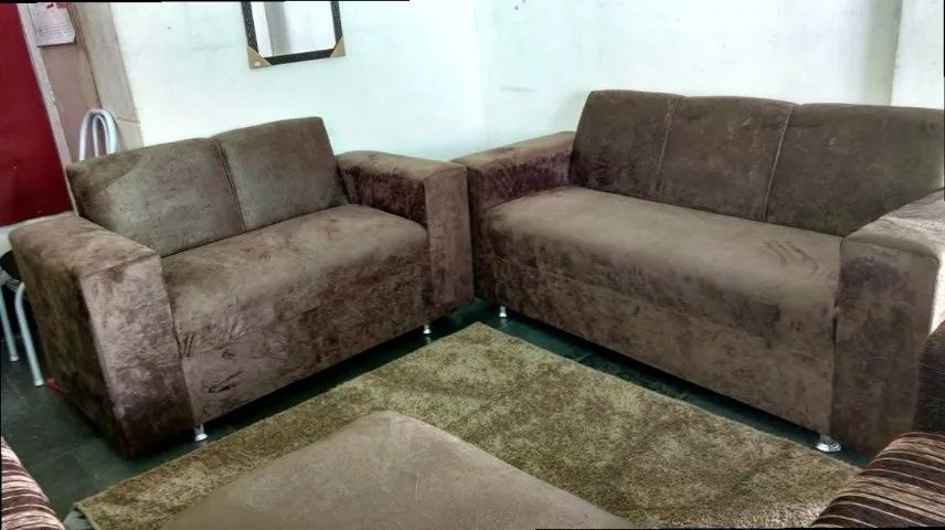 Sofá 2 e tres lugares Suede macio D33 De alta qualidade Confortável Promoção - Foto 3