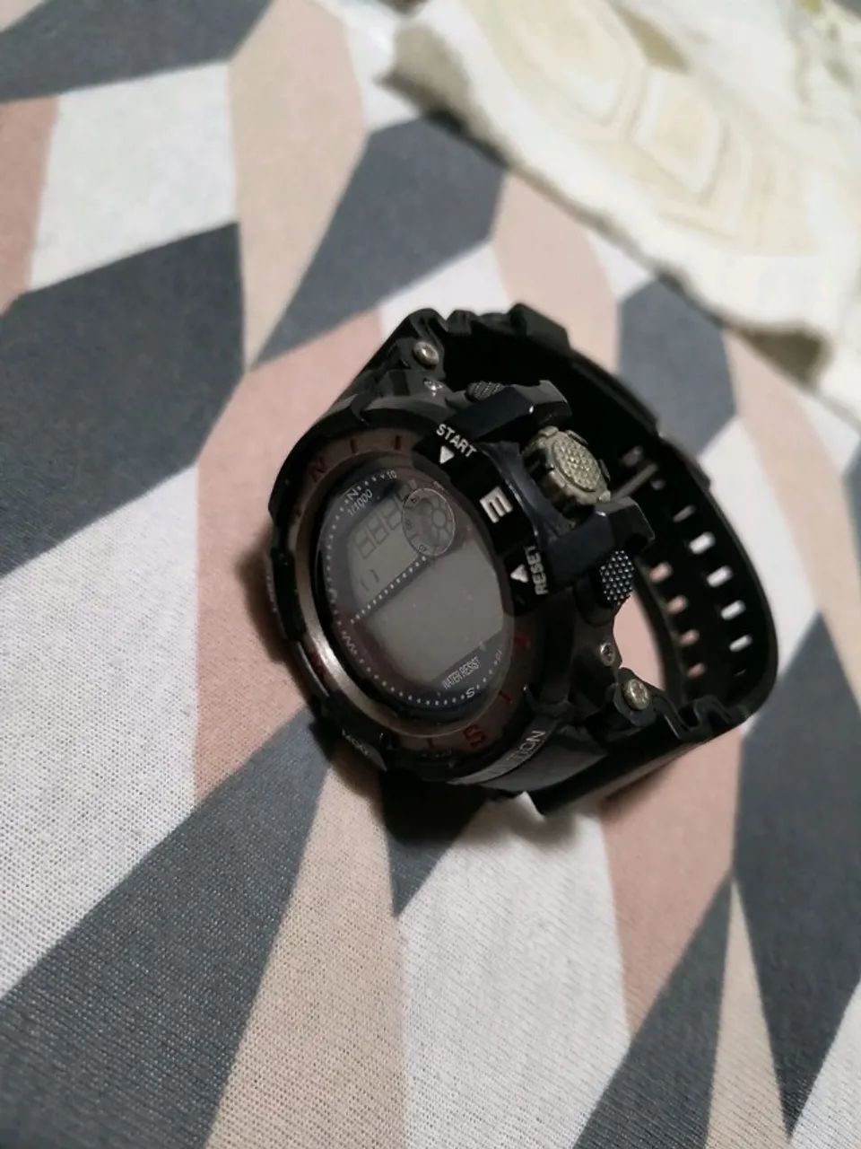 relógio de pulso masculino preto - Foto 3