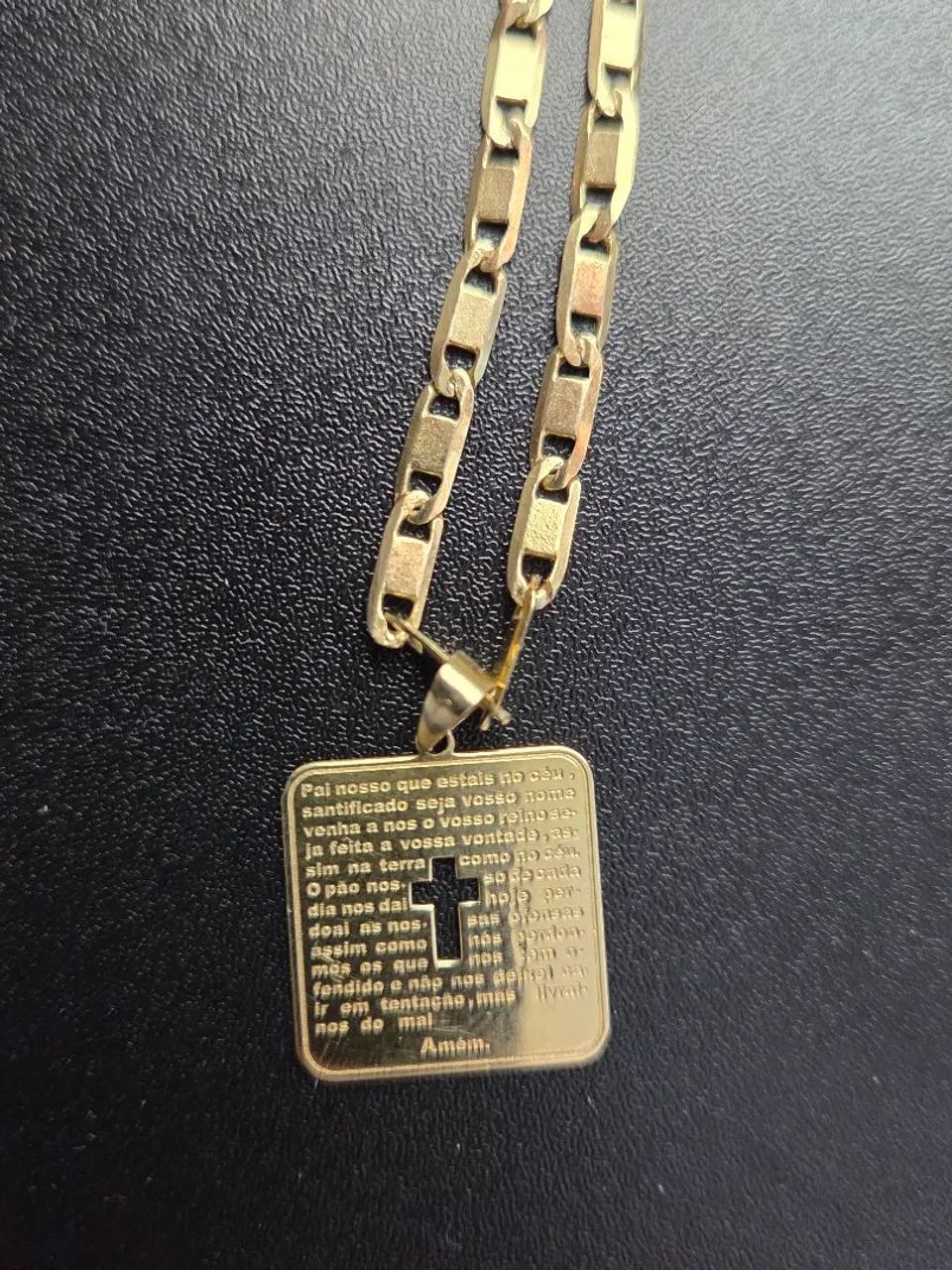 Corrente de ouro 18k Piastrine maciça. - Foto 4