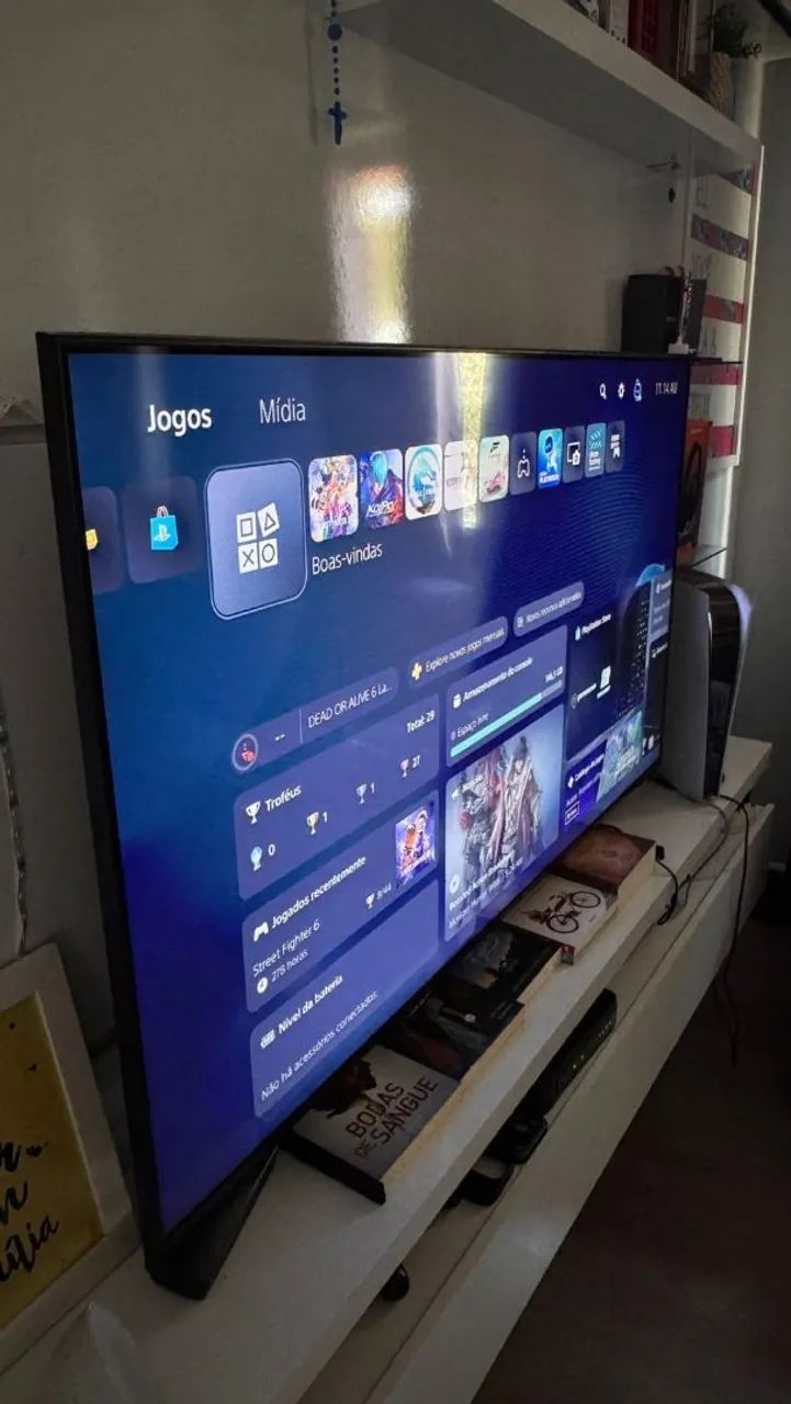 Smart TV Samsung 55° Polegadas 4k Crystal - Foto 4