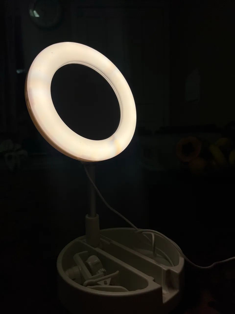 Espelho com Luz LED e Base Organizadora - Funciona Perfeitamente - Foto 4