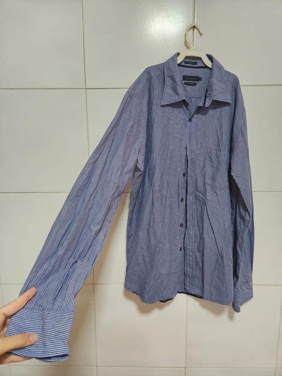 Camisa social Richards azul n 4 - Foto 2