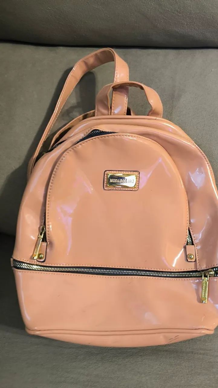 Bolsa Mochila Verniz 