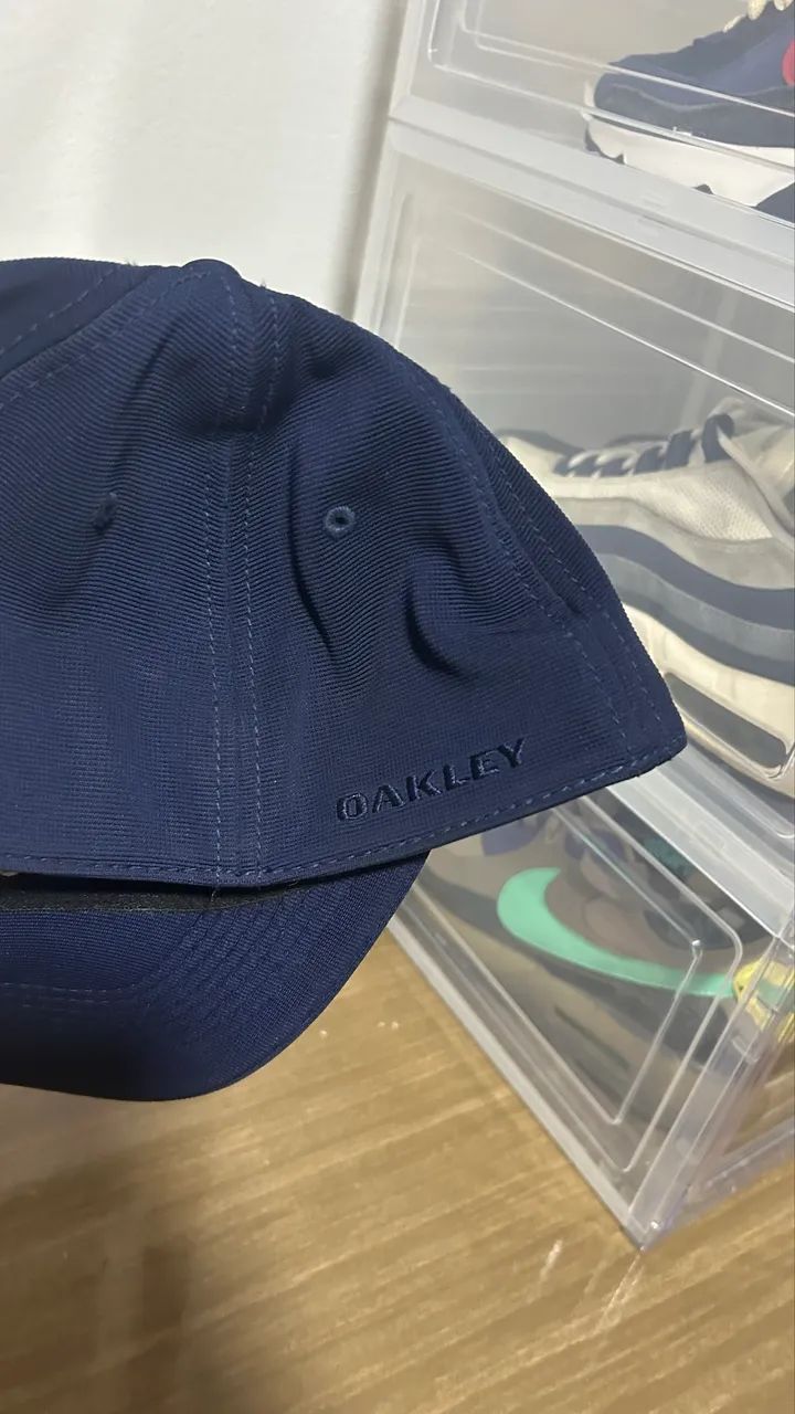 boné oakley metal gascan azul marinho - Foto 3
