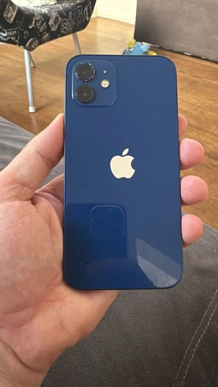 iPhone 12 256GB Azul - Funcionando Perfeitamente